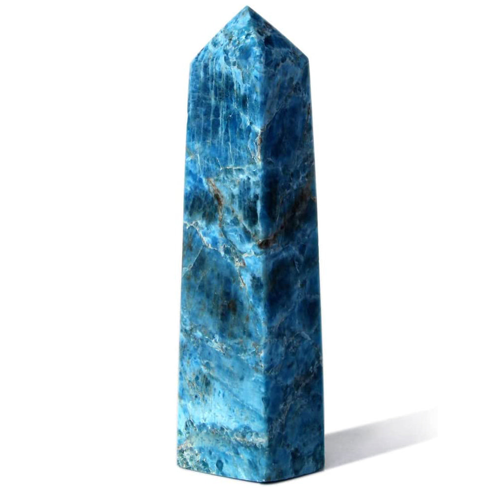 Large Apatite Tower Blue Crystal Wand Healing Stone
