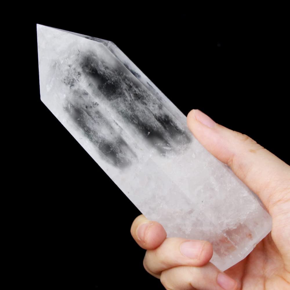 Large Clear Quartz Tower White Crystal Wand Healing Stone