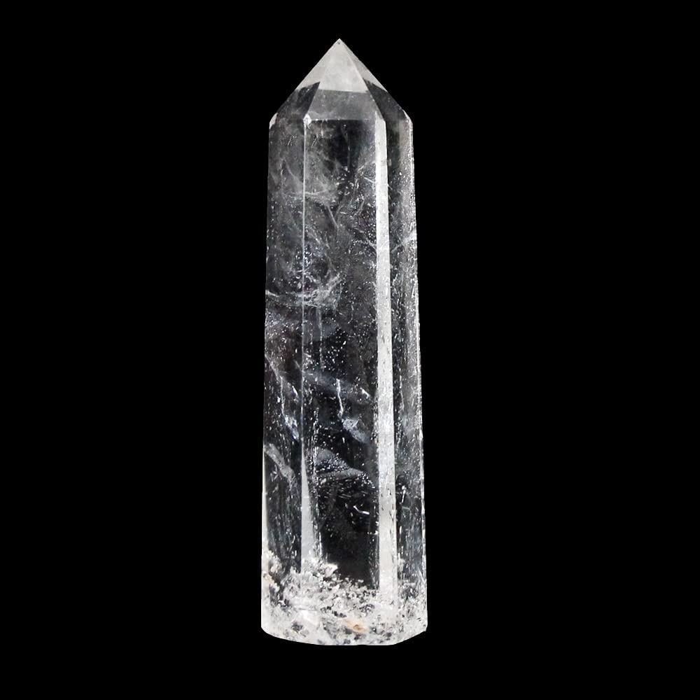 Clear Quartz Tower White Crystal Wand Healing Stone Point Faceted Prism Meditation Therapy Reiki Chakra