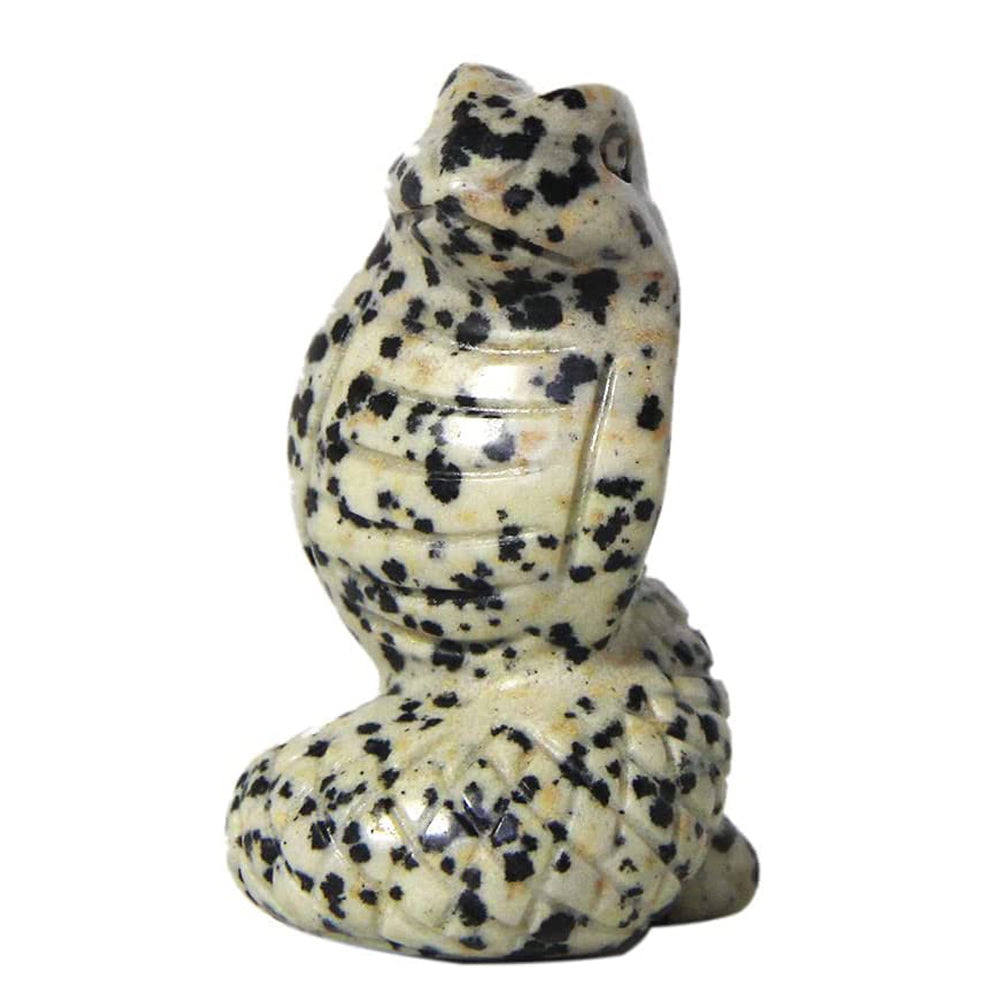 Snake Crystal Quartz Carving Gemstone Cobra Chakra Healing Hand-Carved Animal Figurine Home Decor Reiki Gifts