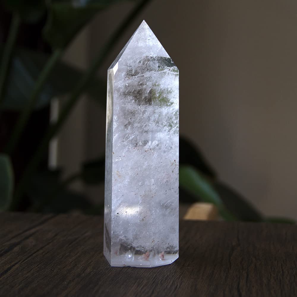 Large Clear Quartz Tower White Crystal Wand Healing Stone