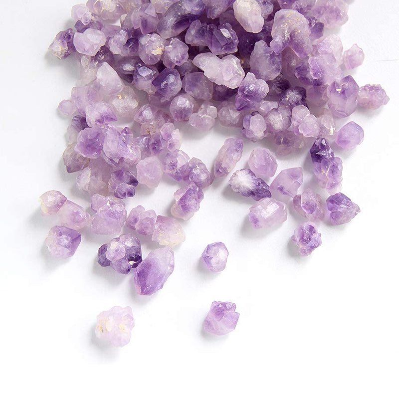 1lb Natural Amethyst Clusters Chips Crystal Healing Raw Tumbled Stone