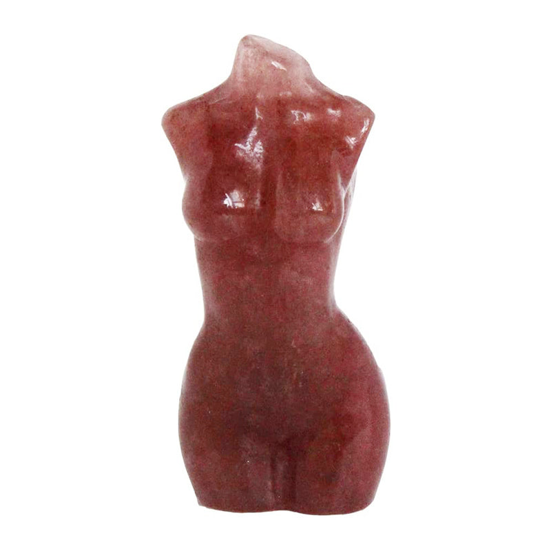 Goddess Body Crystal Carved Pocket Stone Statue Healing Crystals Quartz