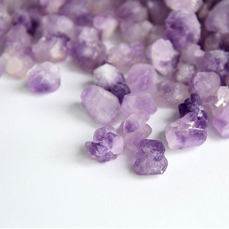 1lb Natural Amethyst Clusters Chips Crystal Healing Raw Tumbled Stone