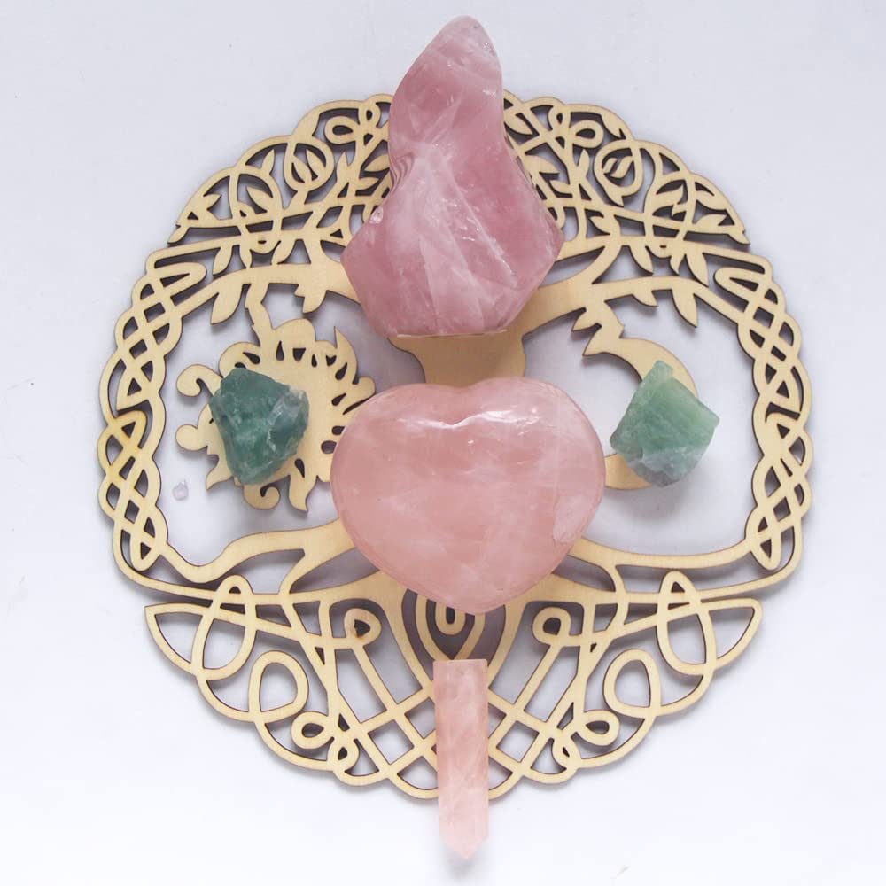 Natural Rose Quartz Carving Flame Torch Point Tower Freeform Figurine Crystal Healing Reiki Stone Gemstone Mineral Desktop Decor