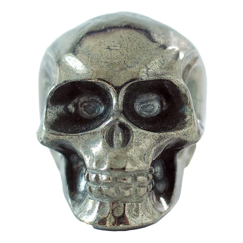 Pyrite Dragon Head Skull Carved Animal Figurine Healing Crystal Reiki Stone