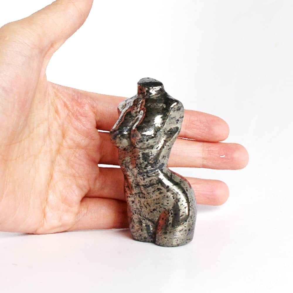 Goddess Body Crystal Carved Pocket Stone Statue Healing Crystals Quartz